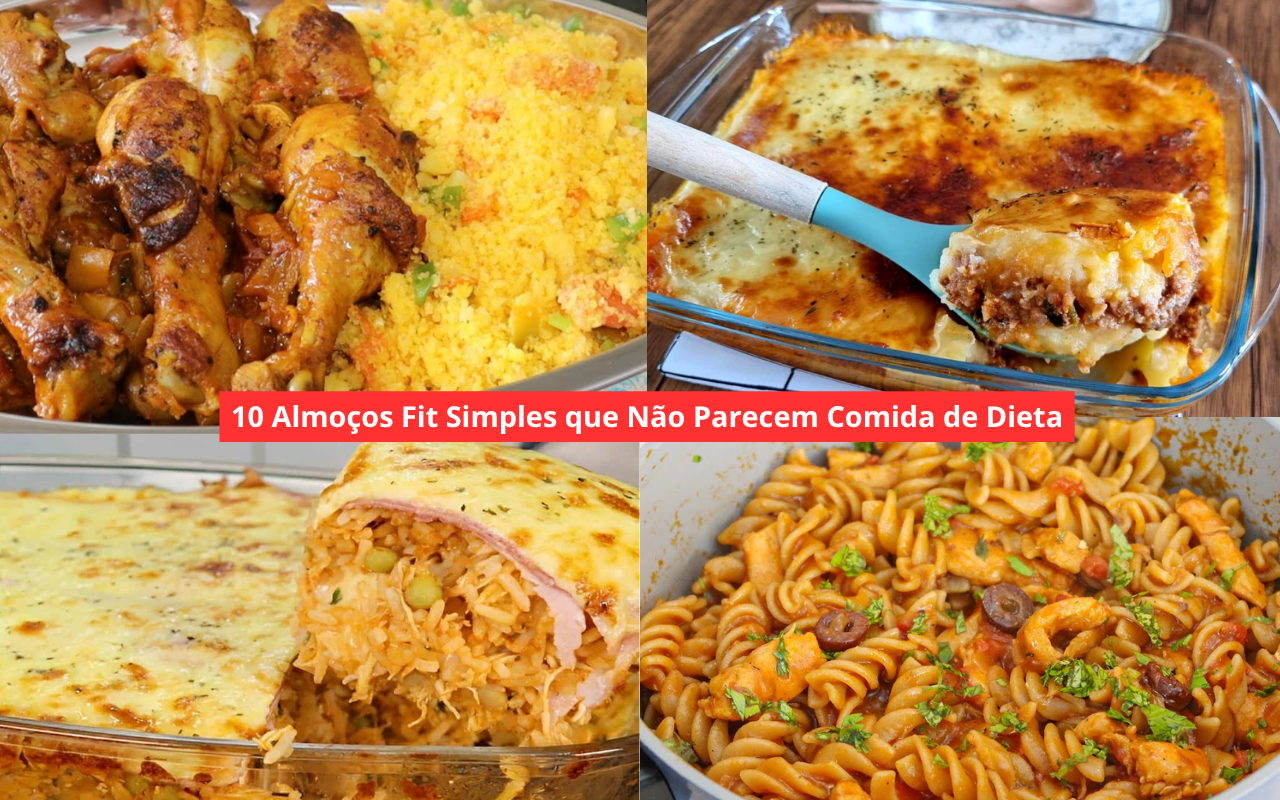 10 Almoços Fit Simples que Não Parecem Comida de Dieta