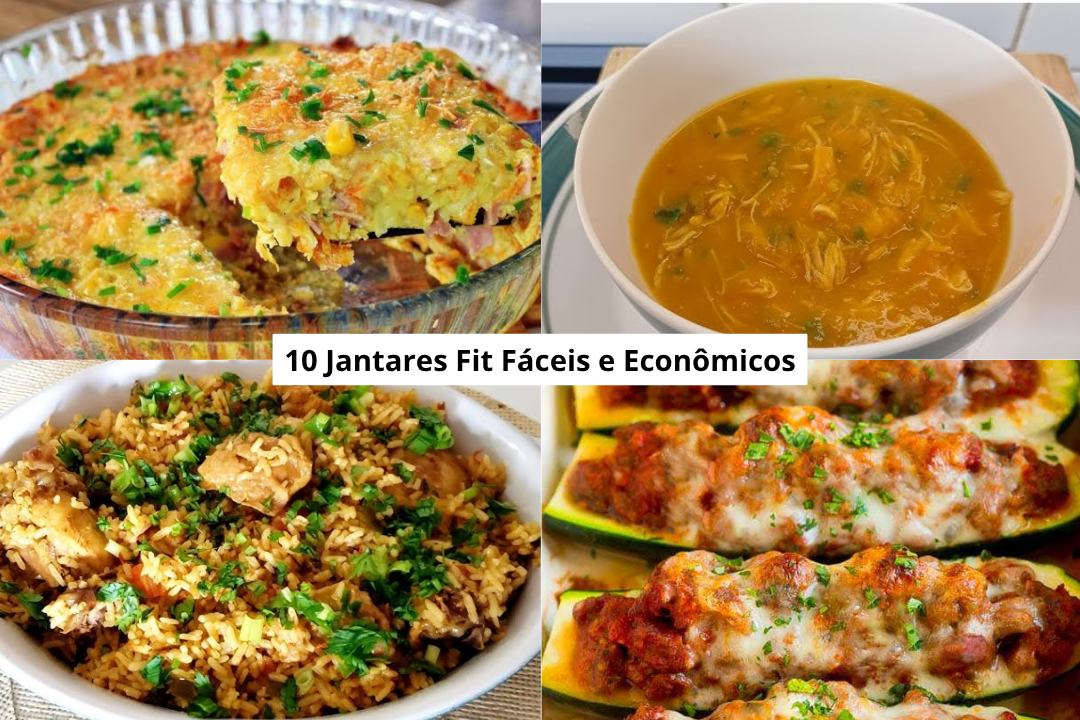10 Jantares Fit Fáceis e Econômicos