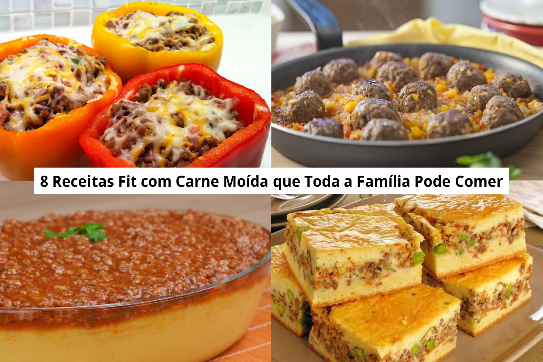 8 Receitas Fit com Carne Moída que Toda a Família Pode Comer