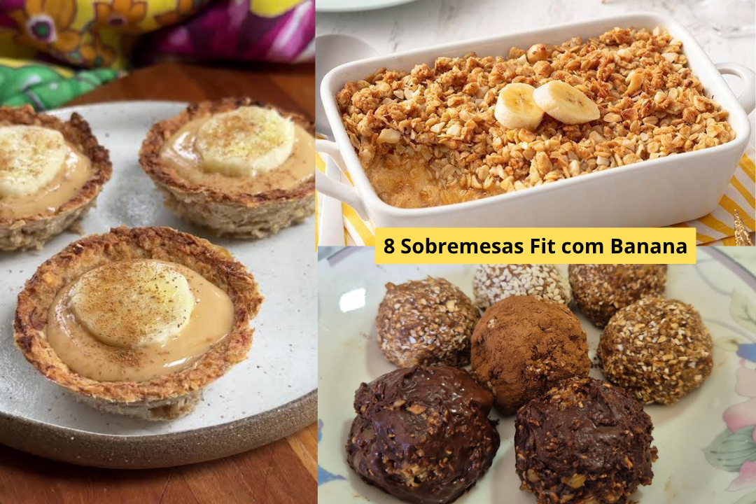 8 Sobremesas Fit com Banana