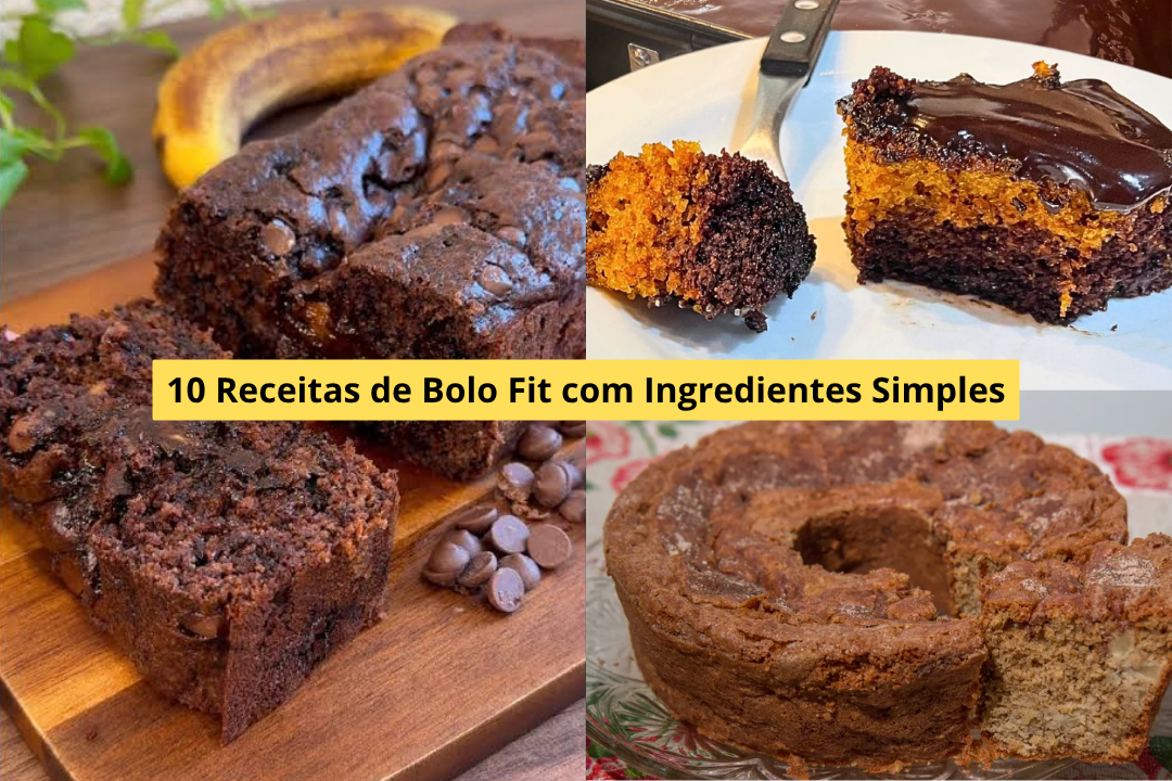 10 Receitas de Bolo Fit com Ingredientes Simples