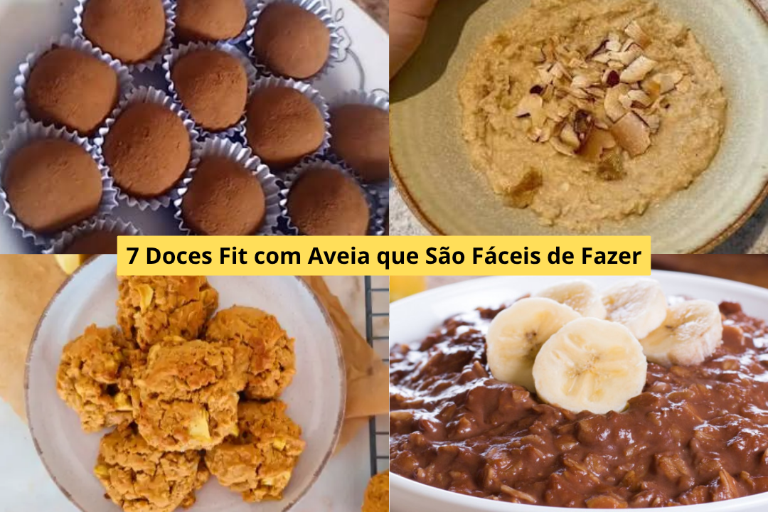 7 Doces Fit com Aveia que São Fáceis de Fazer