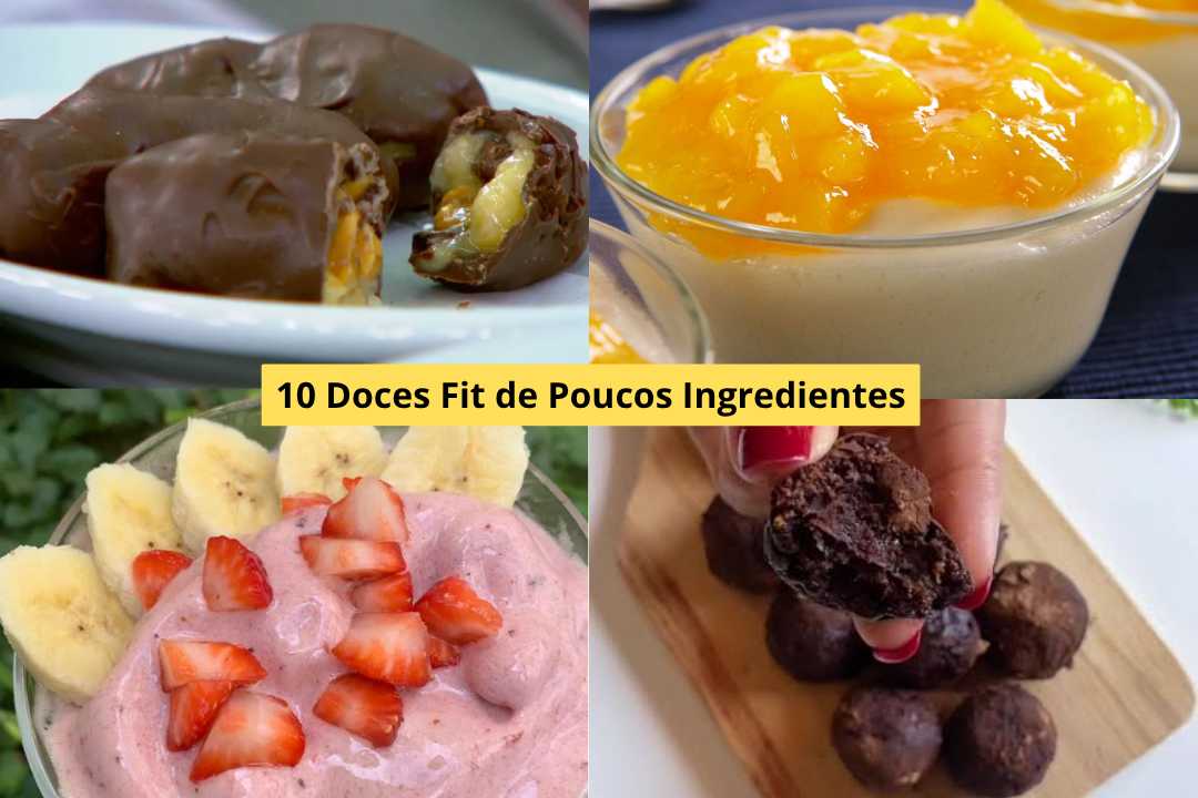 10 Doces Fit de Poucos Ingredientes
