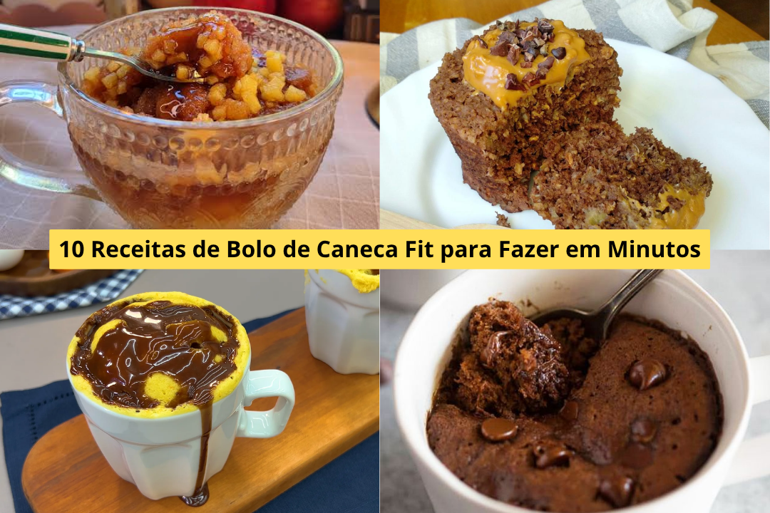 10 Receitas de Bolo de Caneca Fit para Fazer em Minutos