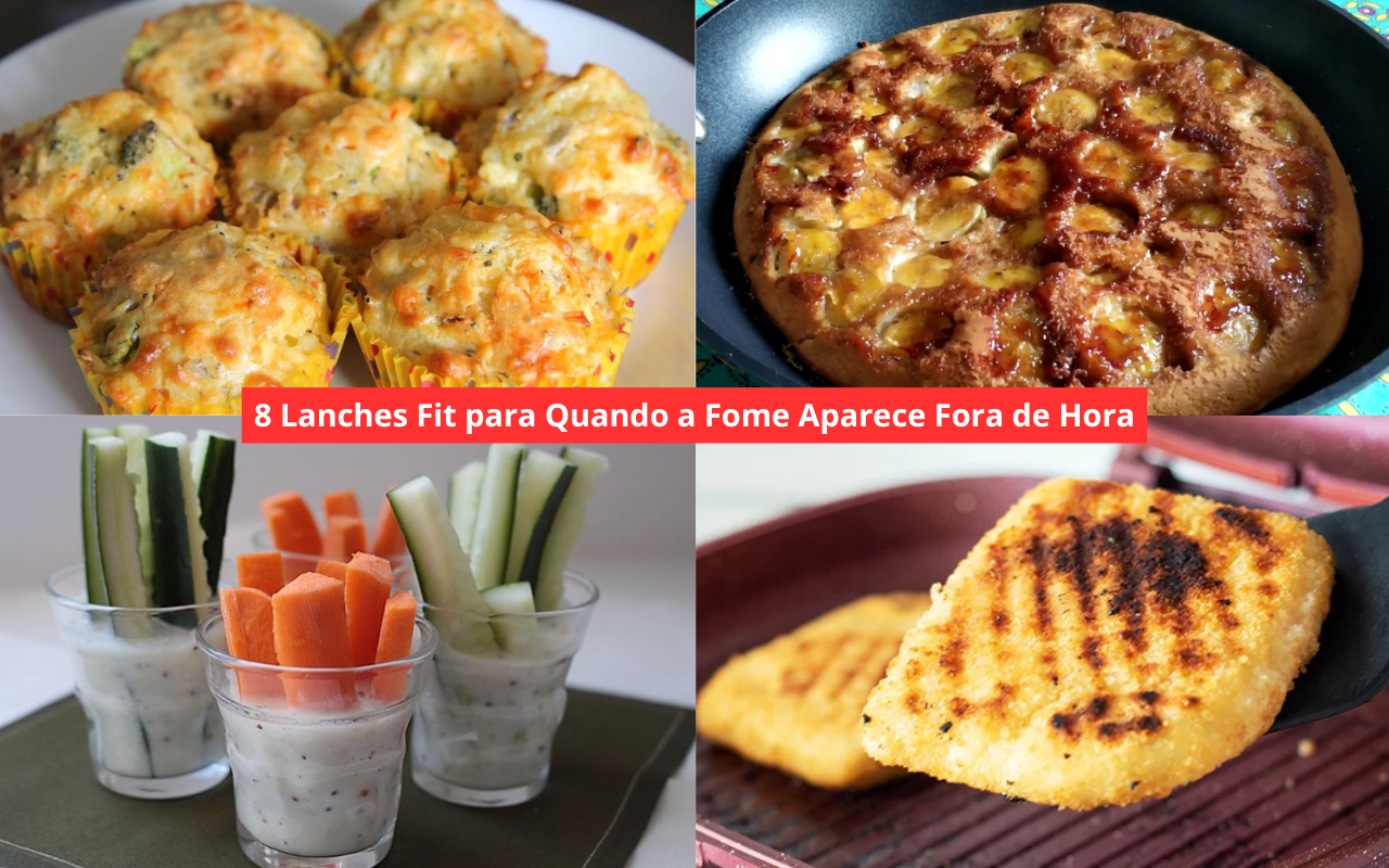 8 Lanches Fit para Quando a Fome Aparece Fora de Hora