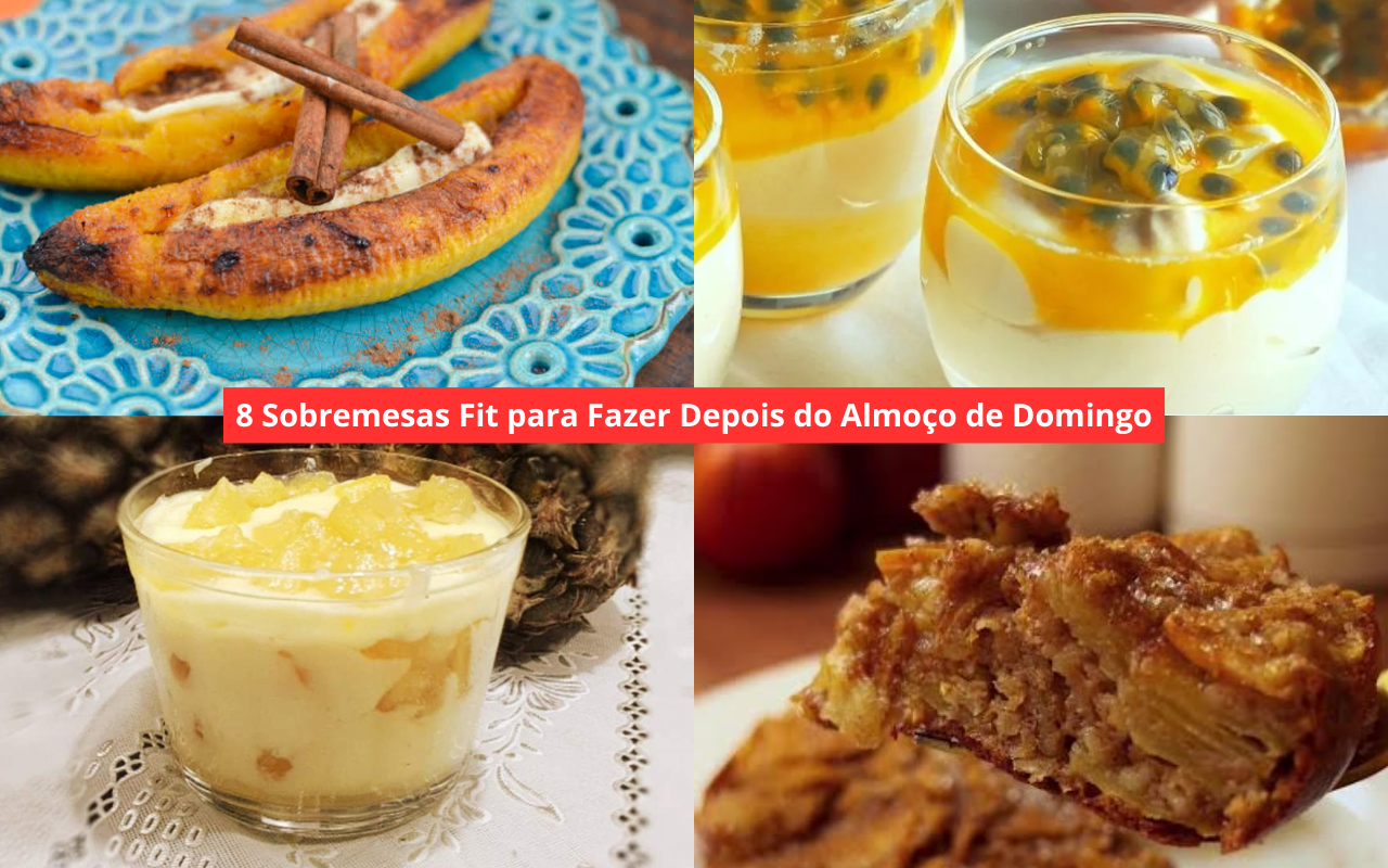 8 Sobremesas Fit para Fazer Depois do Almoço de Domingo