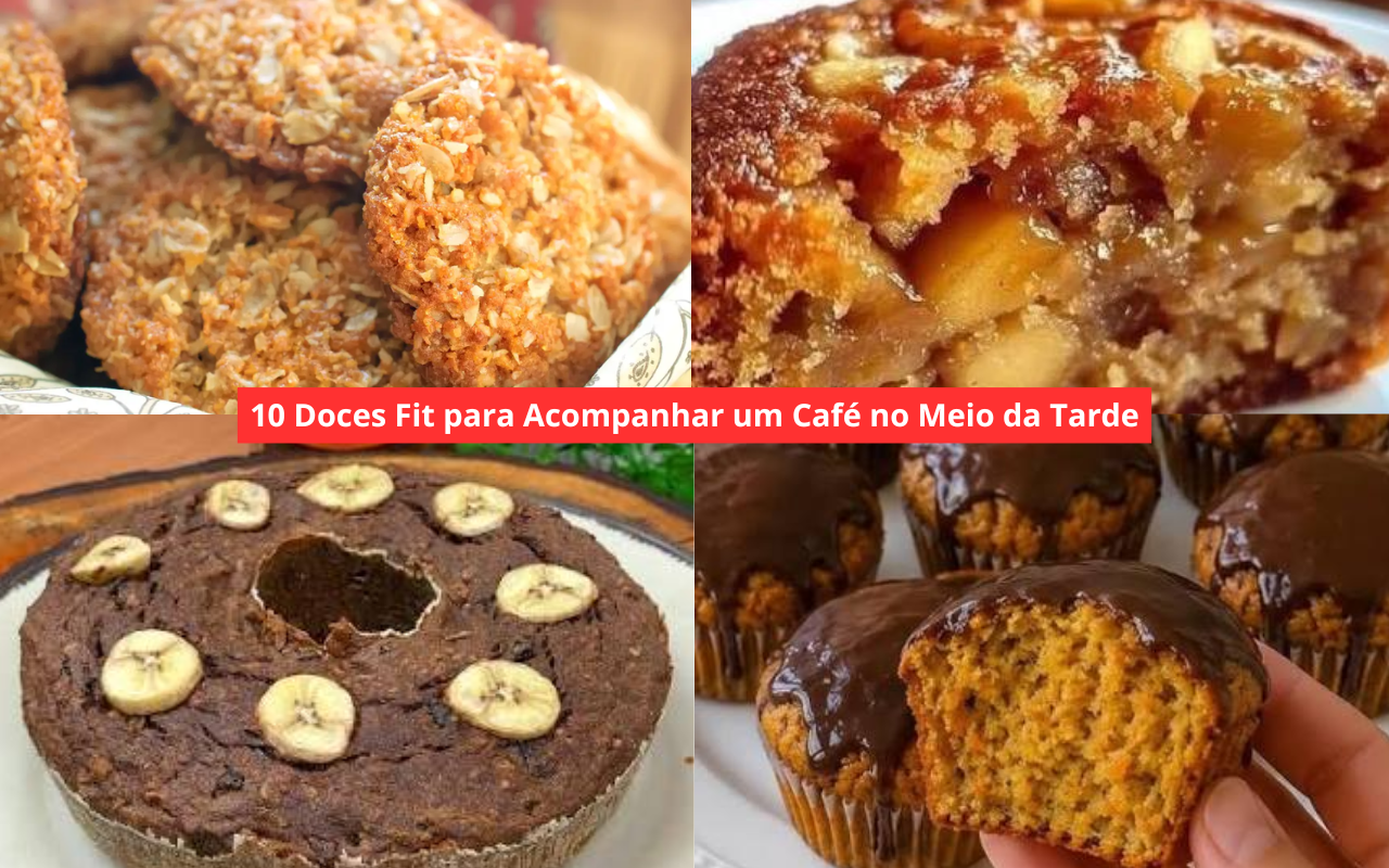 10 Doces Fit para Acompanhar um Café no Meio da Tarde